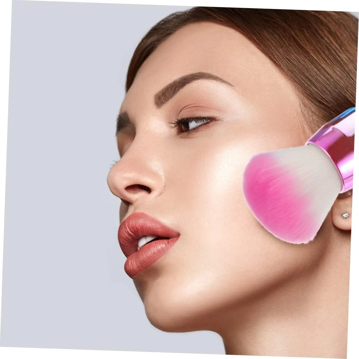Кисть для лица Mushroom Head Blush Brush AUTSUPPL, 4x9 см, синий — фото 3