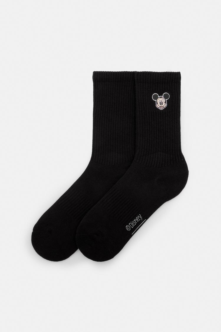 

Длинные носки с Микки Маусом Pull And Bear, черный
