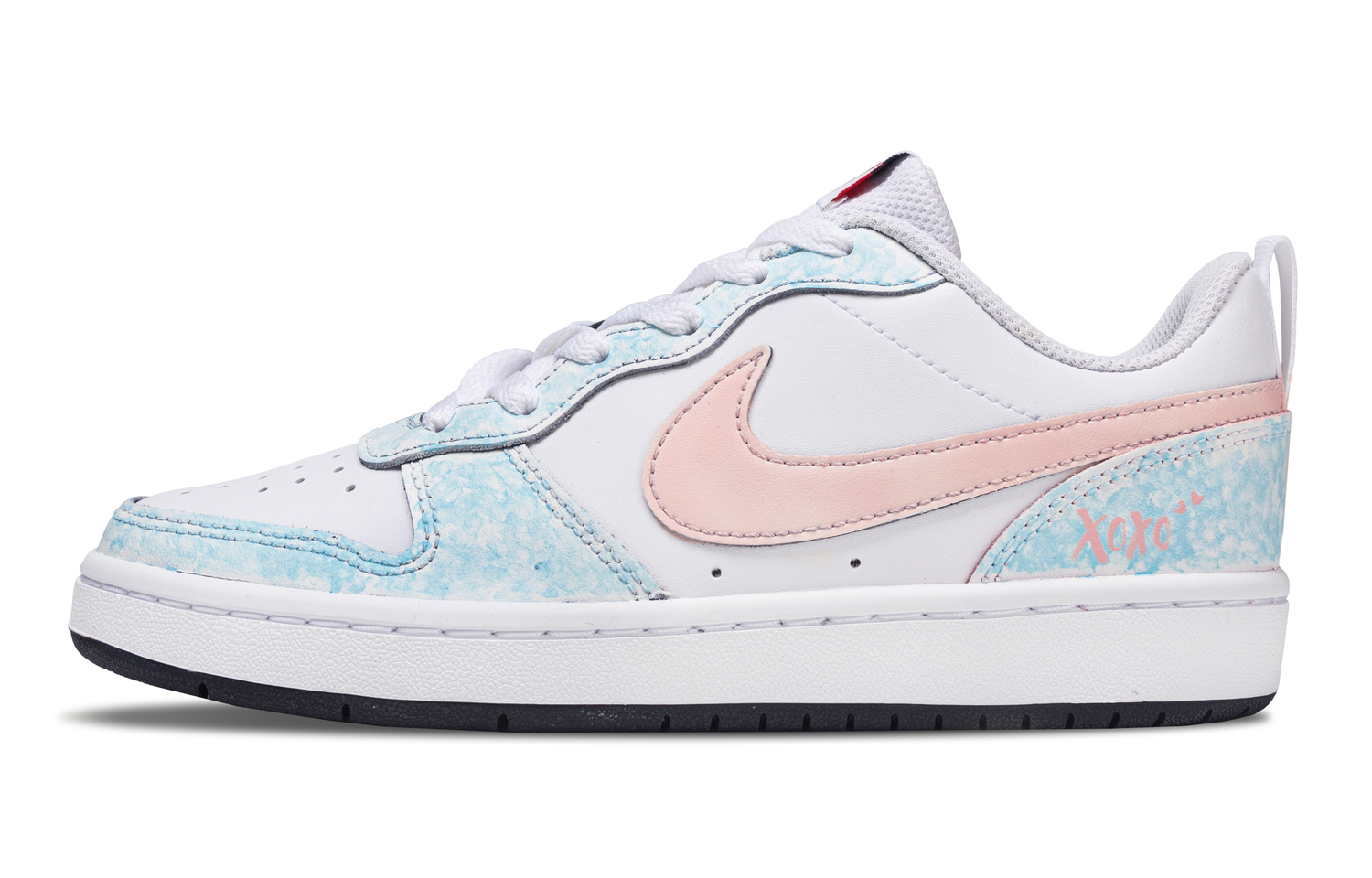 

Кроссовки для скейтбординга Court Borough 2 для детей младшего школьного возраста Nike, синий белый