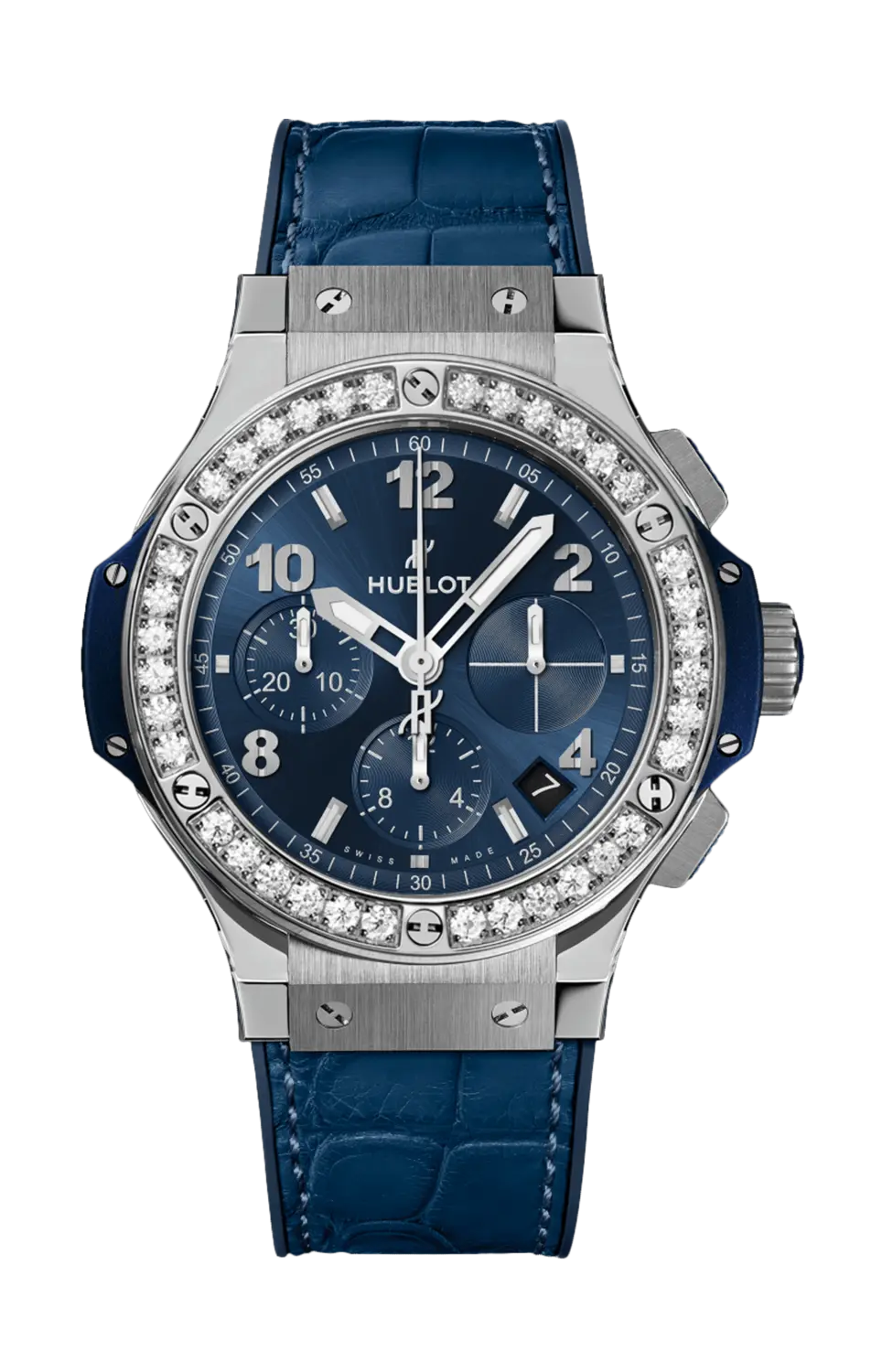 

Часы Hublot Big bang из стали с бриллиантами 41 мм