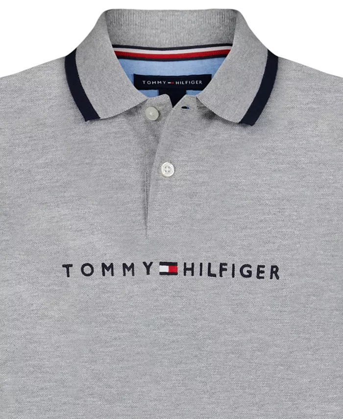 Детская поло Tomas для малышей и мальчиков Tommy Hilfiger, серый — фото 3