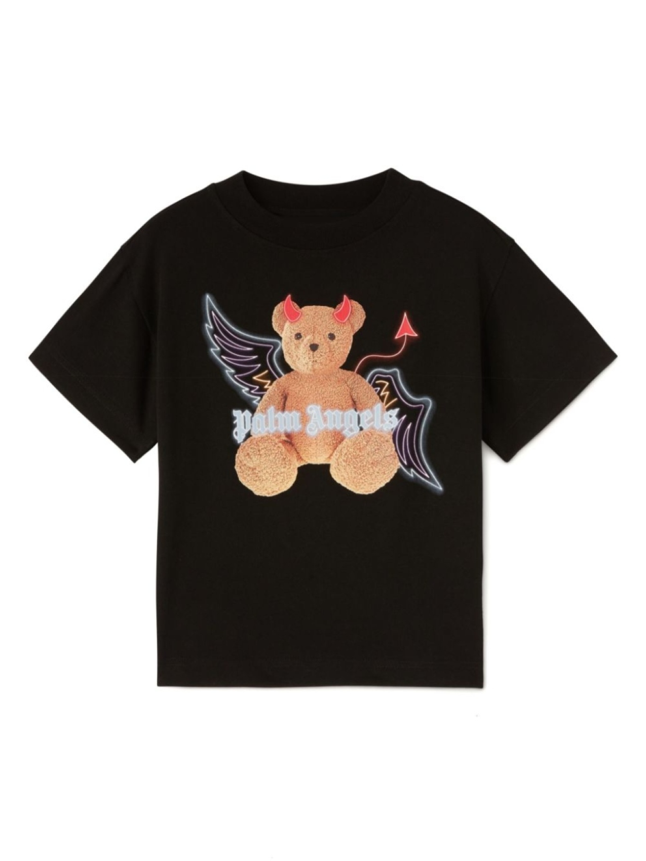 

Palm Angels Kids футболка Bear Devil, черный