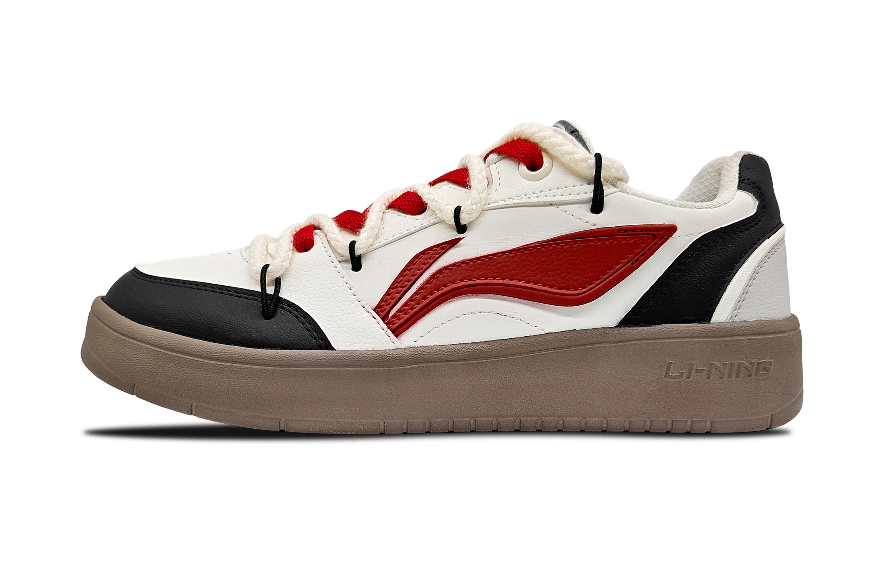 

LINING Кроссовки для скейтбординга Yuanbao V3 Slip Resistant Balance Breathable Low Top, мужские, черно-белые