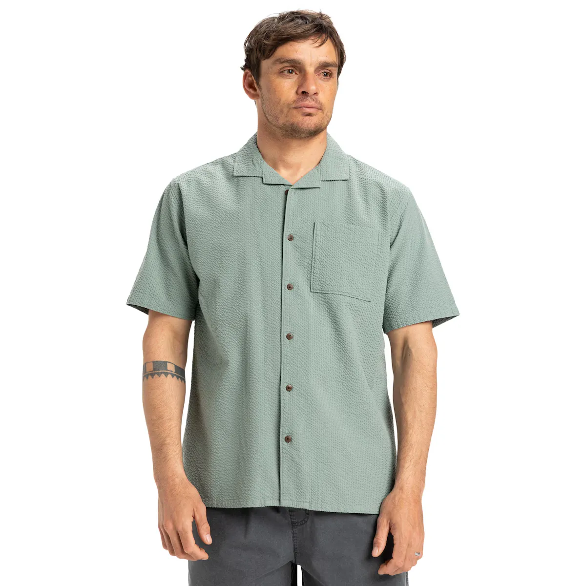 

Мужская рубашка Quiksilver Heartbeat, зеленый