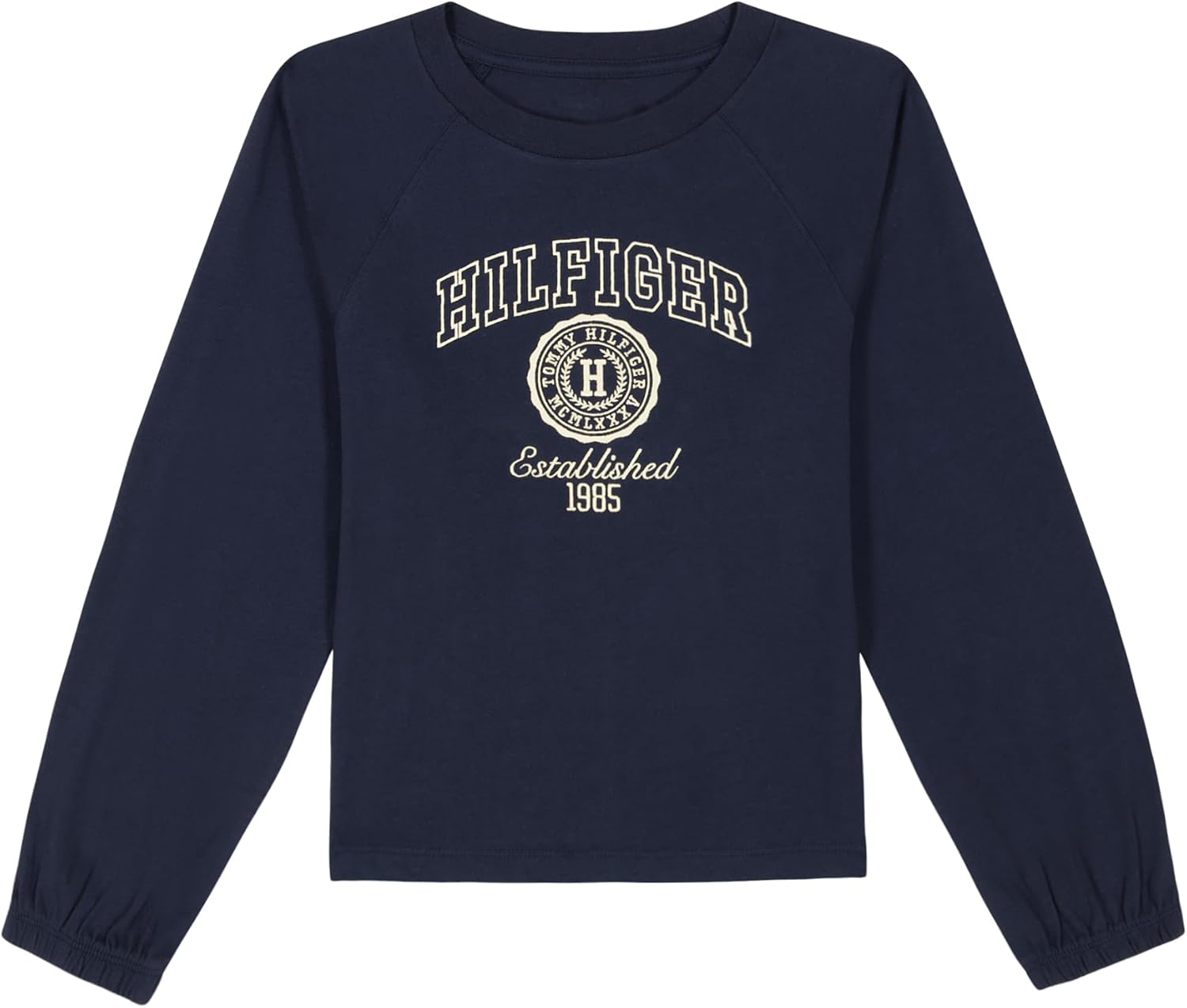 

Футболка с длинным рукавом и цветными блоками для девочек Tommy Hilfiger Girls, Navy Varsity