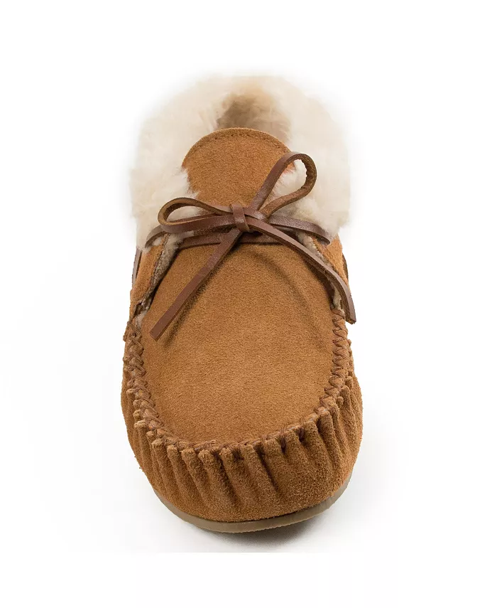 Женские угги Chrissy из замши Minnetonka, коричневый/бежевый — фото 3