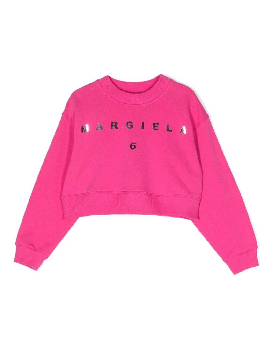

MM6 Maison Margiela Kids толстовка с логотипом, розовый