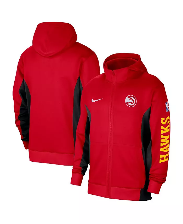 

Мужская худи с полной застежкой-молнией Atlanta Hawks 2023/24 Authentic Showtime красного цвета Nike