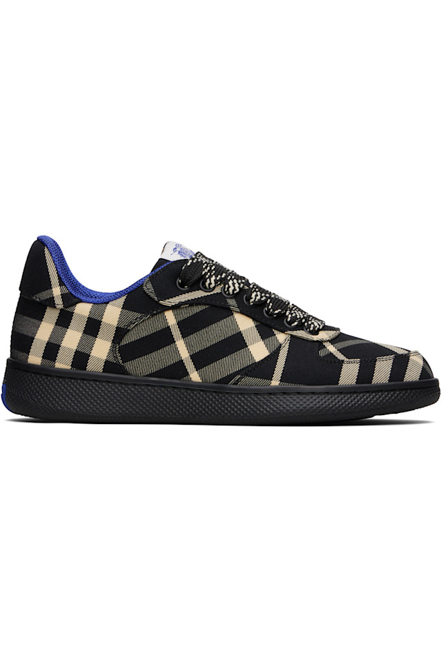 Чекированные кроссовки Terrace Burberry, черный