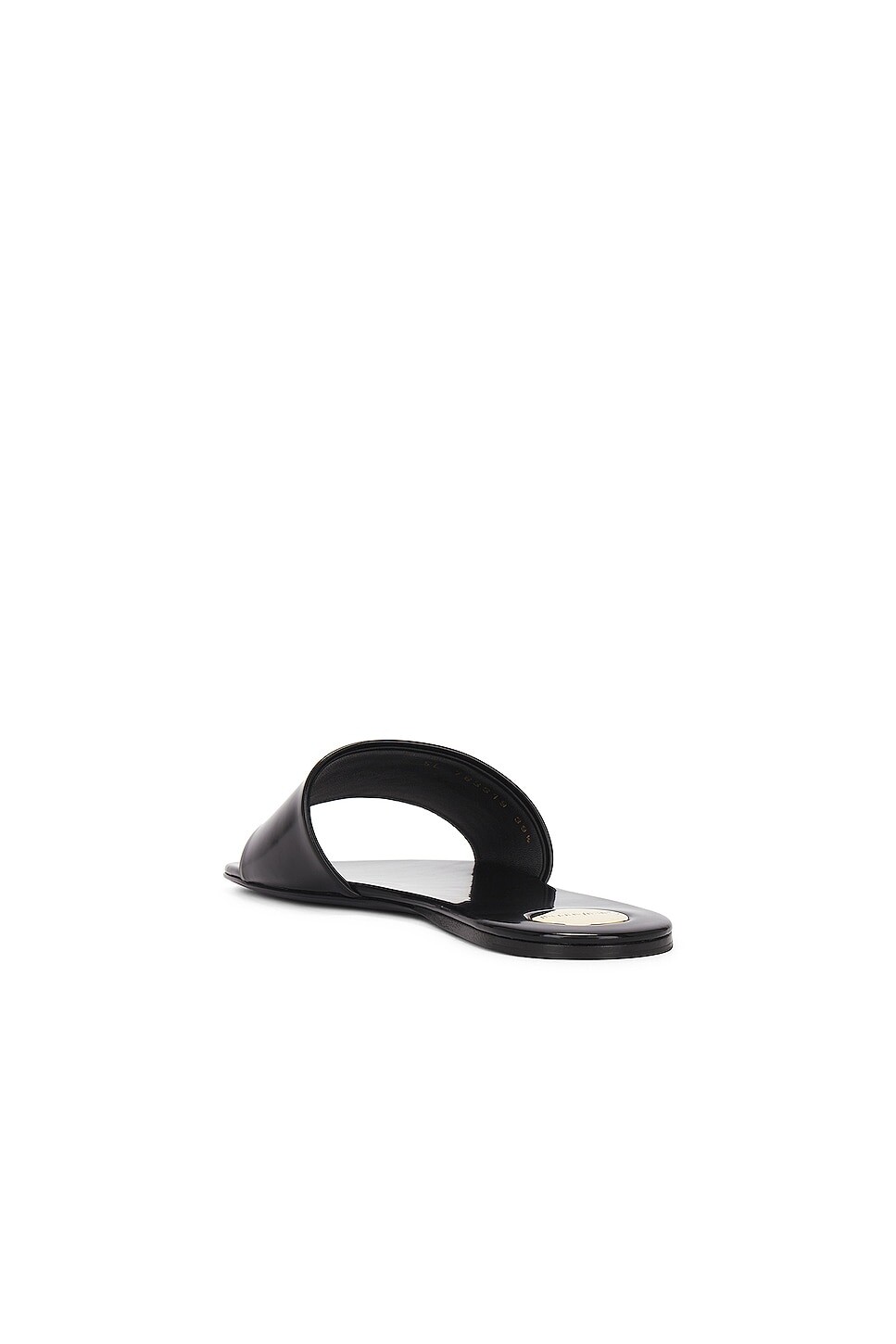 Слайды женские Carlyle Flat Slide Saint Laurent, цвет Noir — фото 3