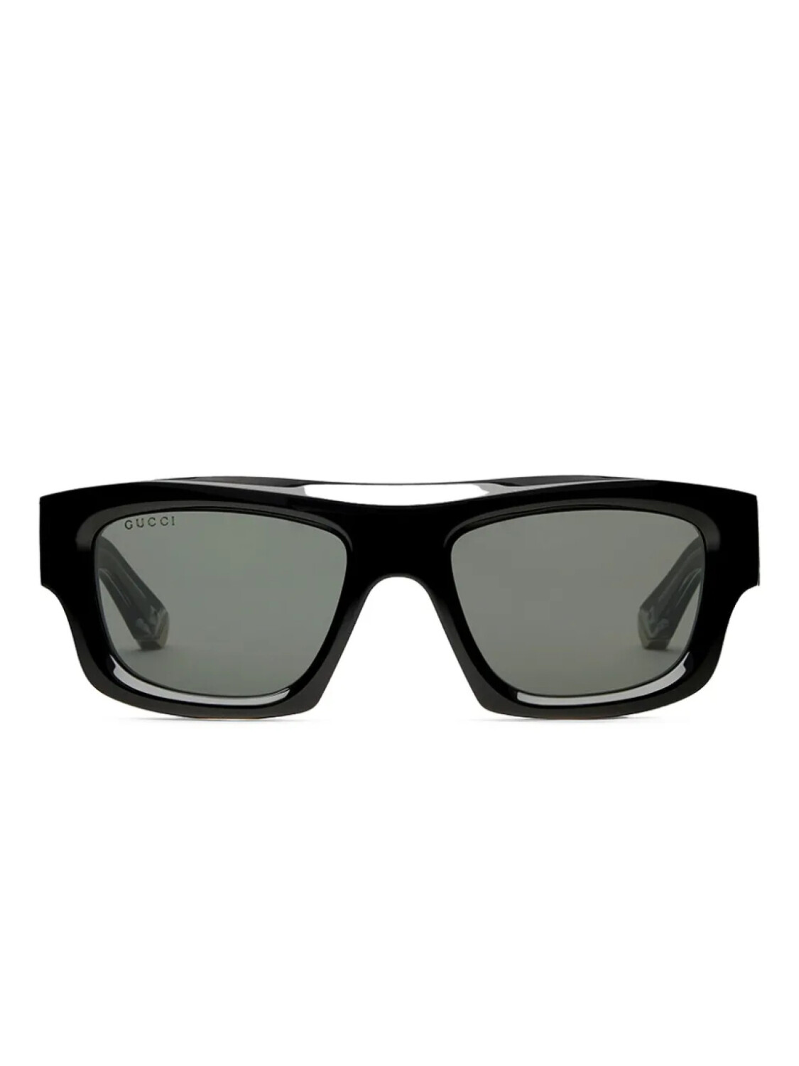 

Солнцезащитные очки Gucci Eyewear в прямоугольной оправе, черный