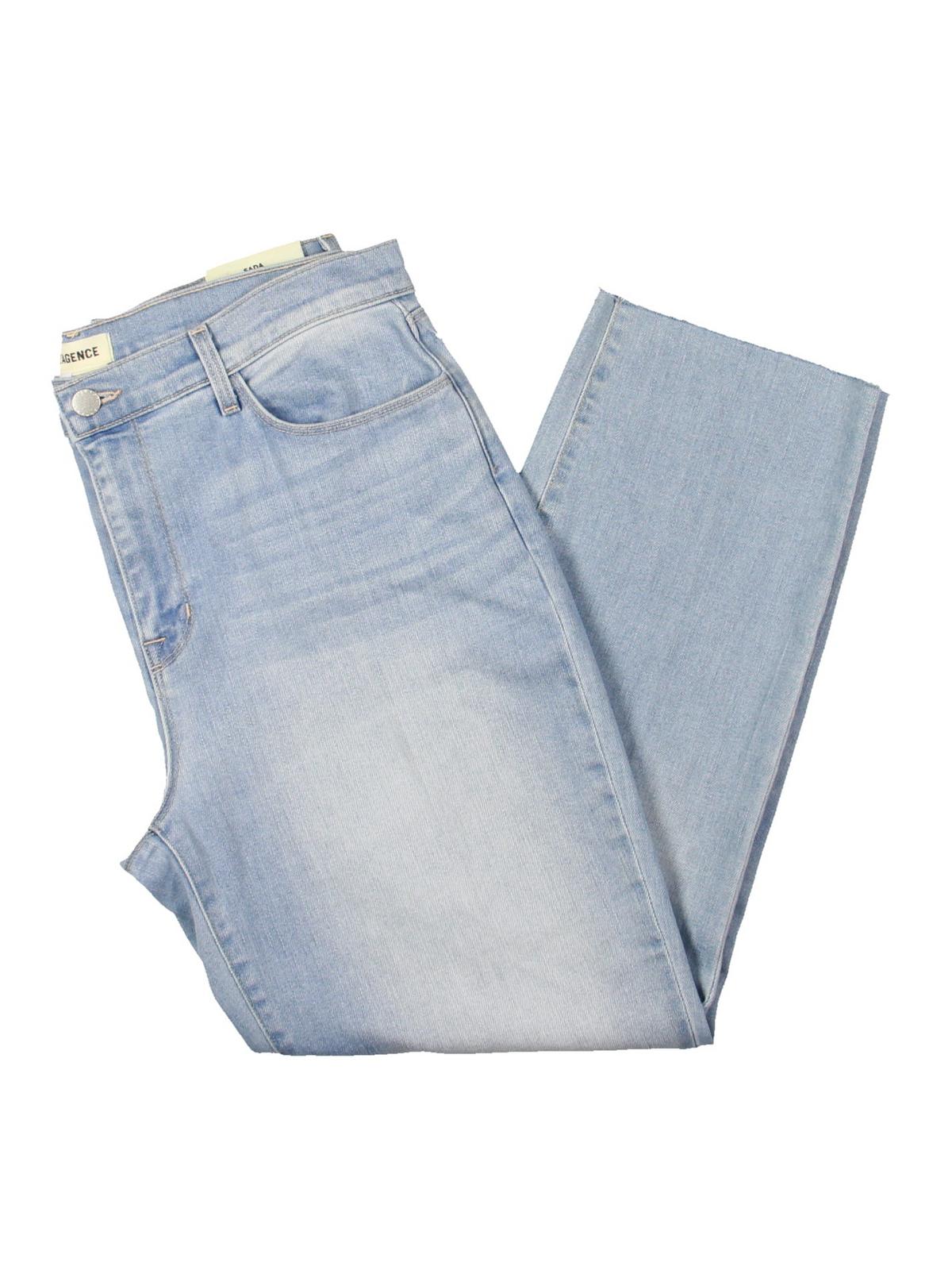 

Укороченные джинсы Sada Womens Raw Hem Denim L'Agence, цвет omaha