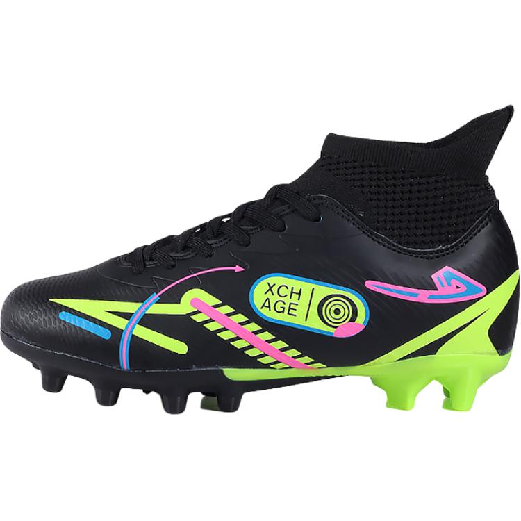 

Скользоустойчивые, износостойкие, дышащие мид-топ детские футбольные бутсы kids' AMICNIEGD, черный