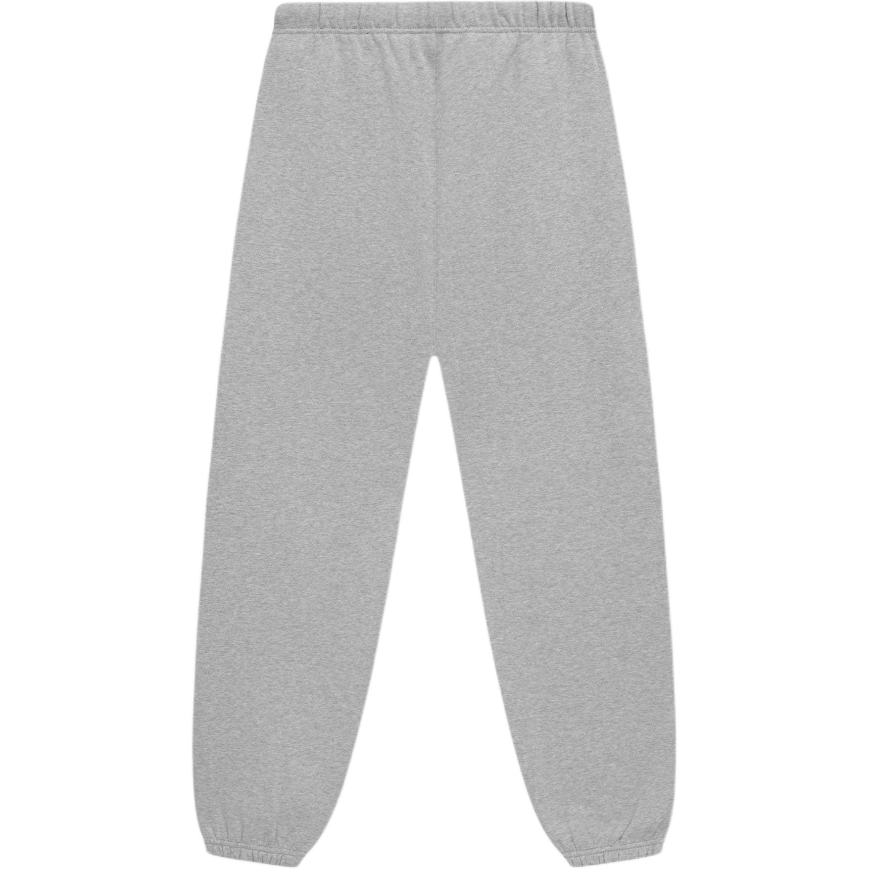 Флисовые базовые спортивные штаны Fear Of God Essentials, Светлый туманный серый/Светлый серый меланж — фото 3