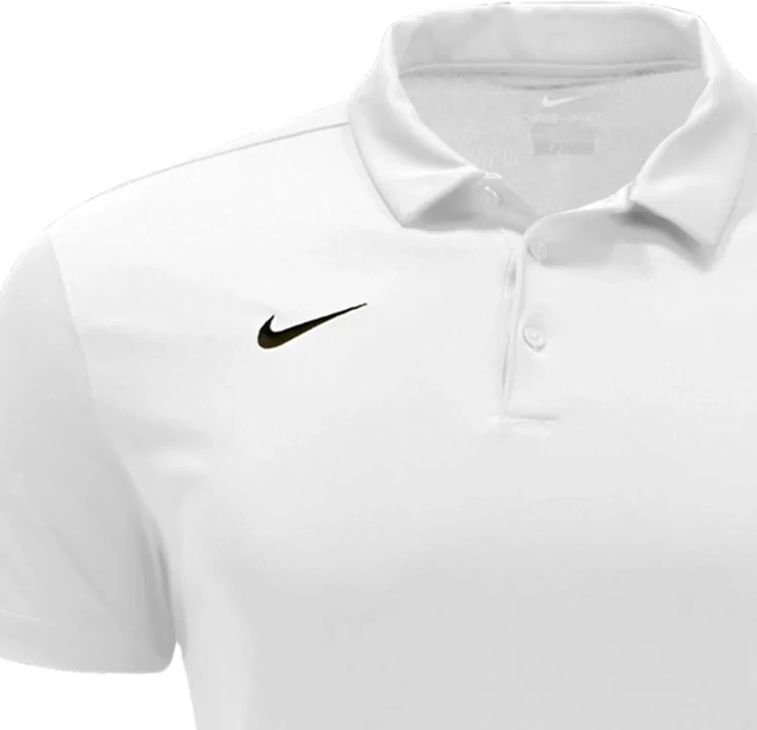 Поло, с влагоотводящей тканью, Nike, белый — фото 4