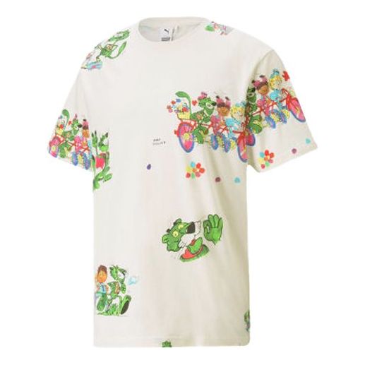 

Футболка PUMA X KS AOP TEE Short Sleeve Creamy White 598878-55, кремовый