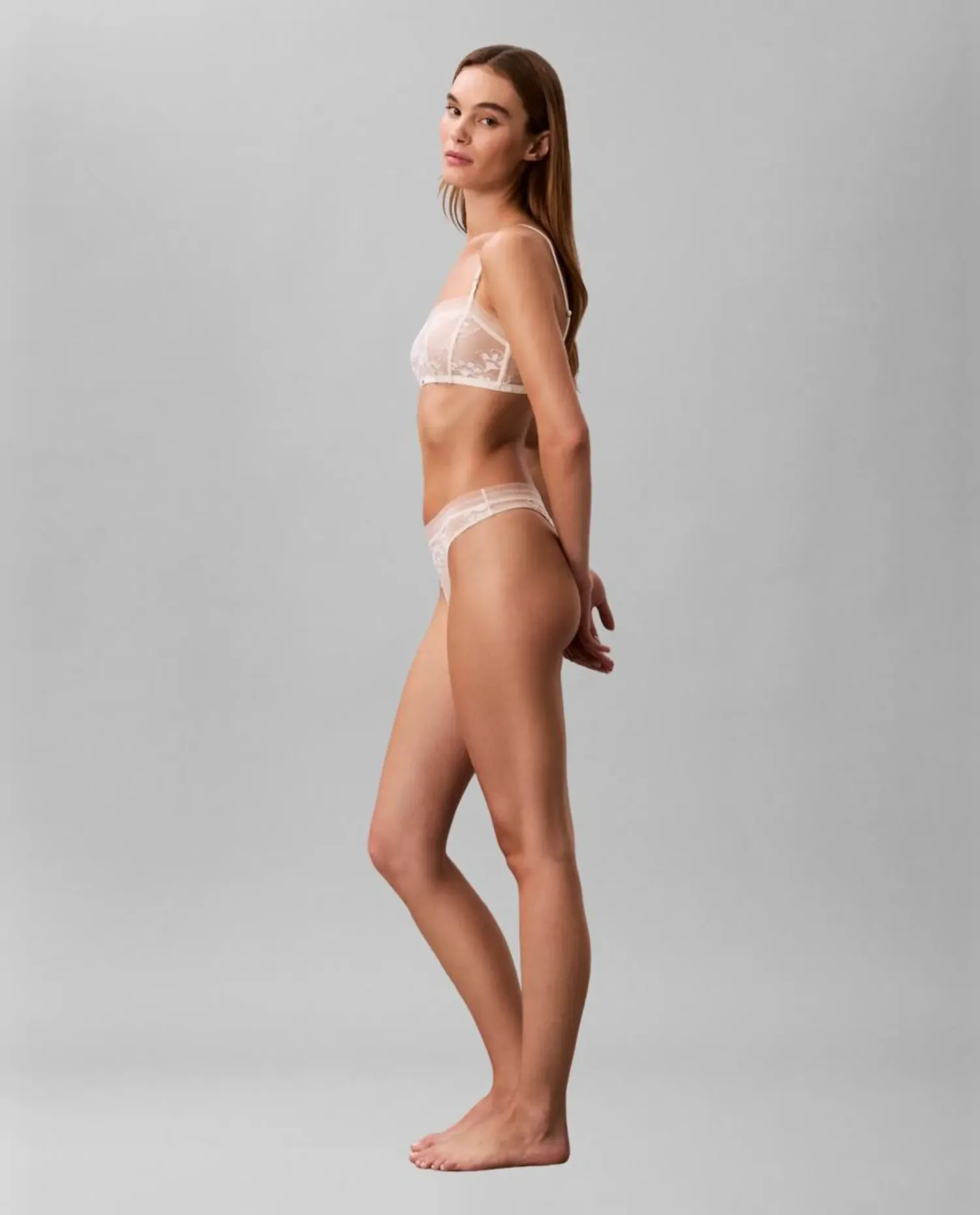 Кружевные трусики-танга CK BLACK BRIDAL Calvin Klein, белый — фото 4