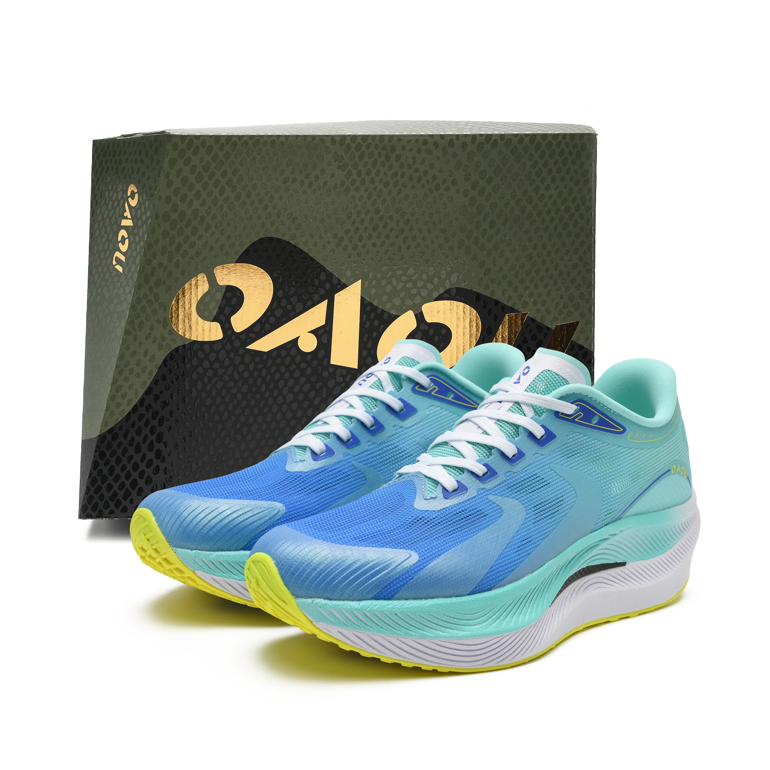 

Амортизирующие устойчивые к истиранию дышащие низкие детские беговые кроссовки для подростков OAOU, синий