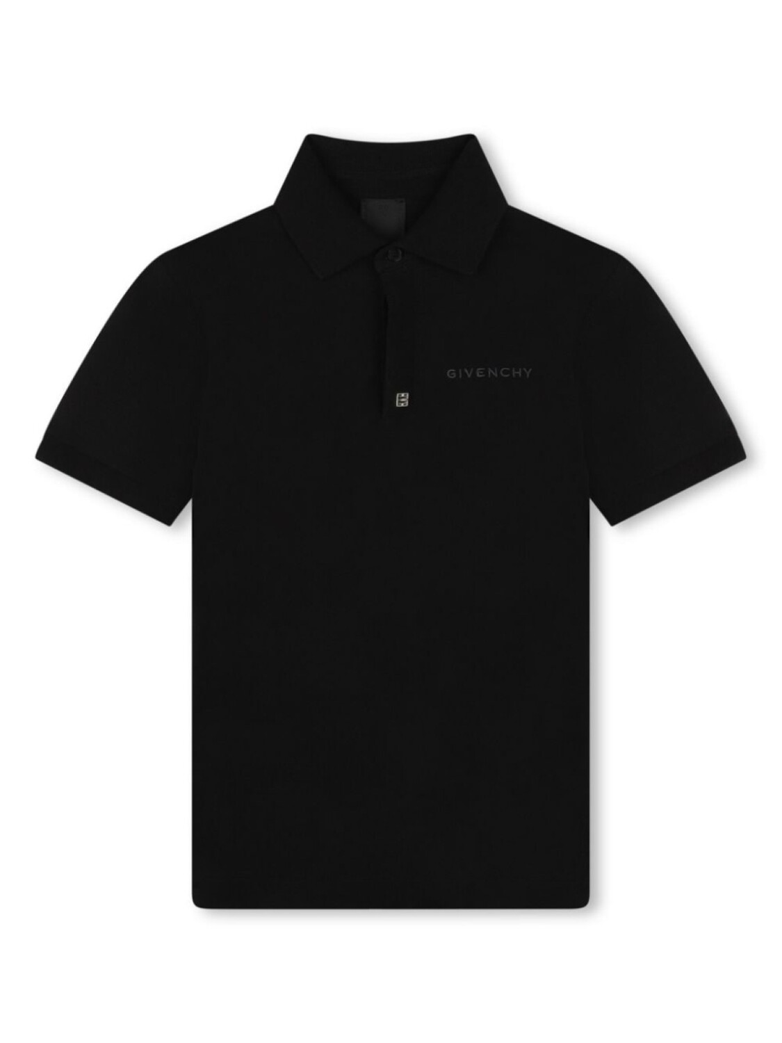 

Givenchy Kids рубашка поло с вышитым логотипом, черный