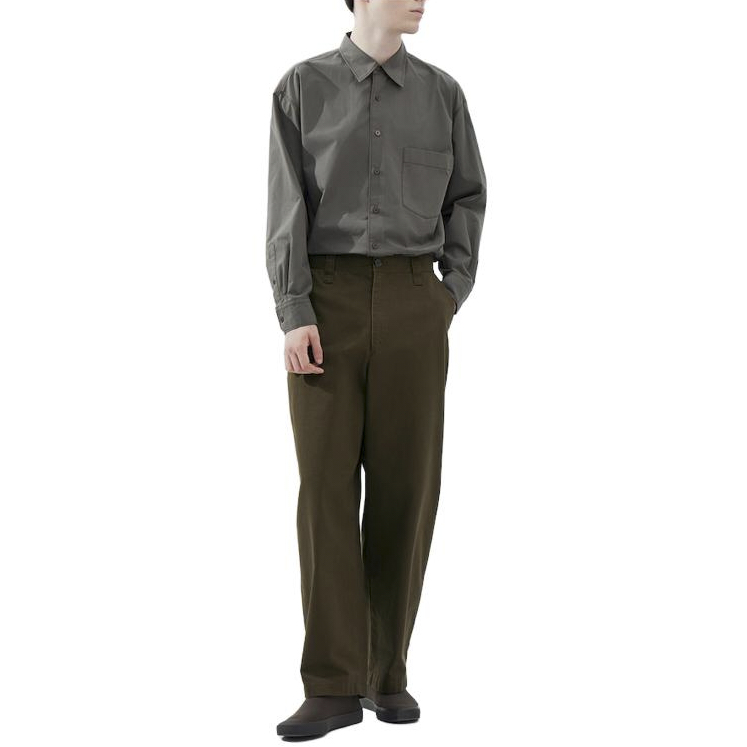 FW23 U Series Повседневные брюки Unisex Темная умбра UNIQLO — фото 4