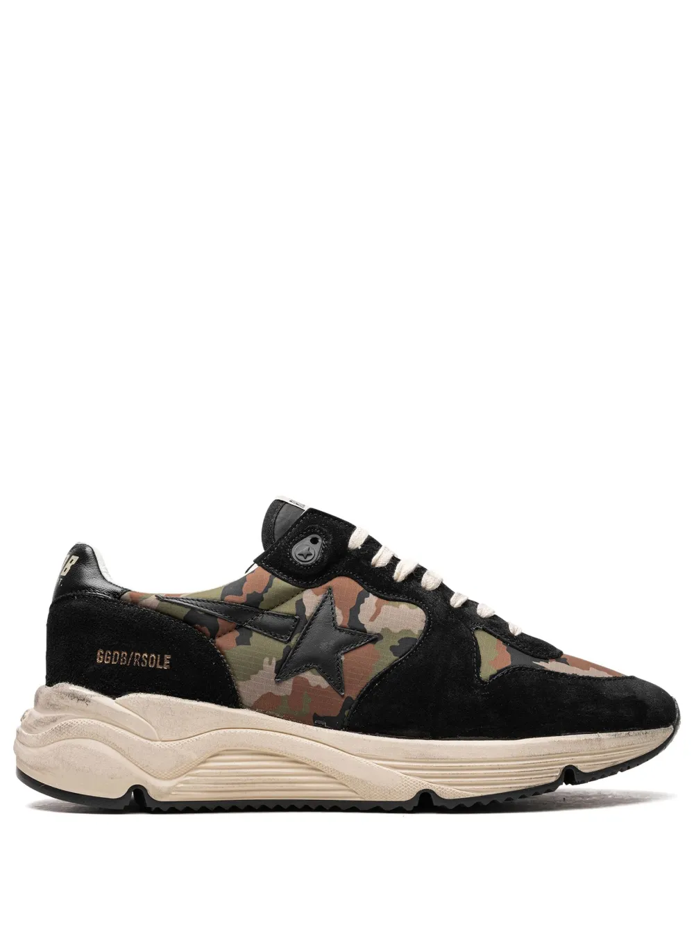 

Кроссовки Running Sole с камуфляжным принтом GOLDEN GOOSE, черный