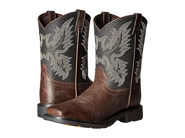 Ботинки Workhog Wide Square Toe Ariat Kids, Bruin Brown/Black