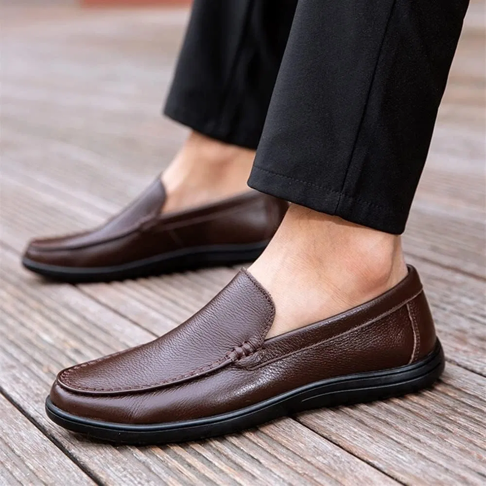 Мокасины кожаные Loafers Brown SayfuR — фото 2