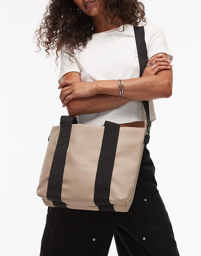 

Водонепроницаемая микросумка Rains бежевого цвета