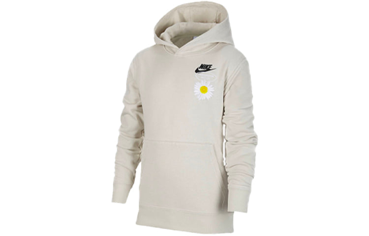 Худи (GS) Nike B Nike Sportswear HBR STMNT HOODED PO LIGHT BONE — фото 2