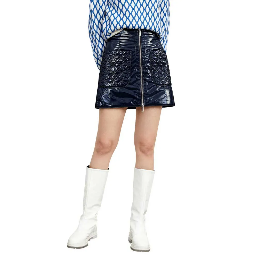 

Юбка Lily Zip Cotton skirt, синий