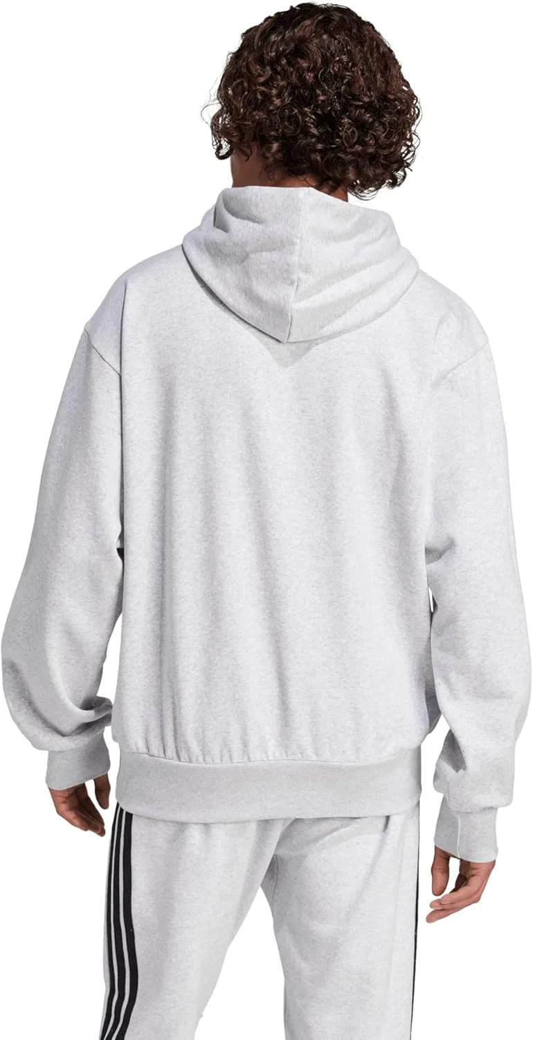 Толстовка Feelcozy Fleece, adidas, Light Grey Heather/Black — фото 4