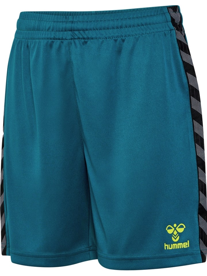 

Детские шорты "Hmlauthentic Pl Shorts Kids" синего цвета Hummel