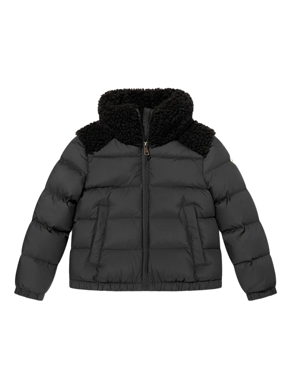 

Стеганая куртка Vard с фактурным воротником Moncler Enfant, черный