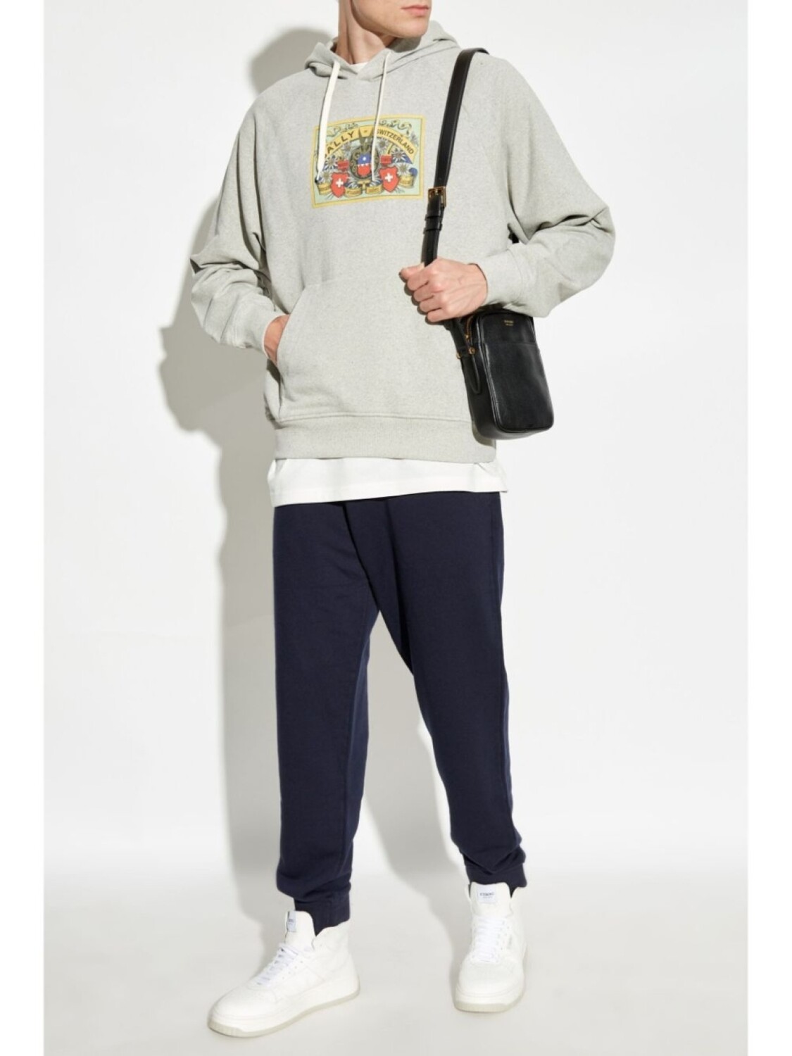 

Bally толстовка с логотипом, серый