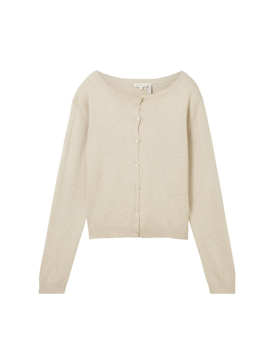 

Вязаный кардиган TOM TAILOR Knit Cardigan, пятнистый бежевый