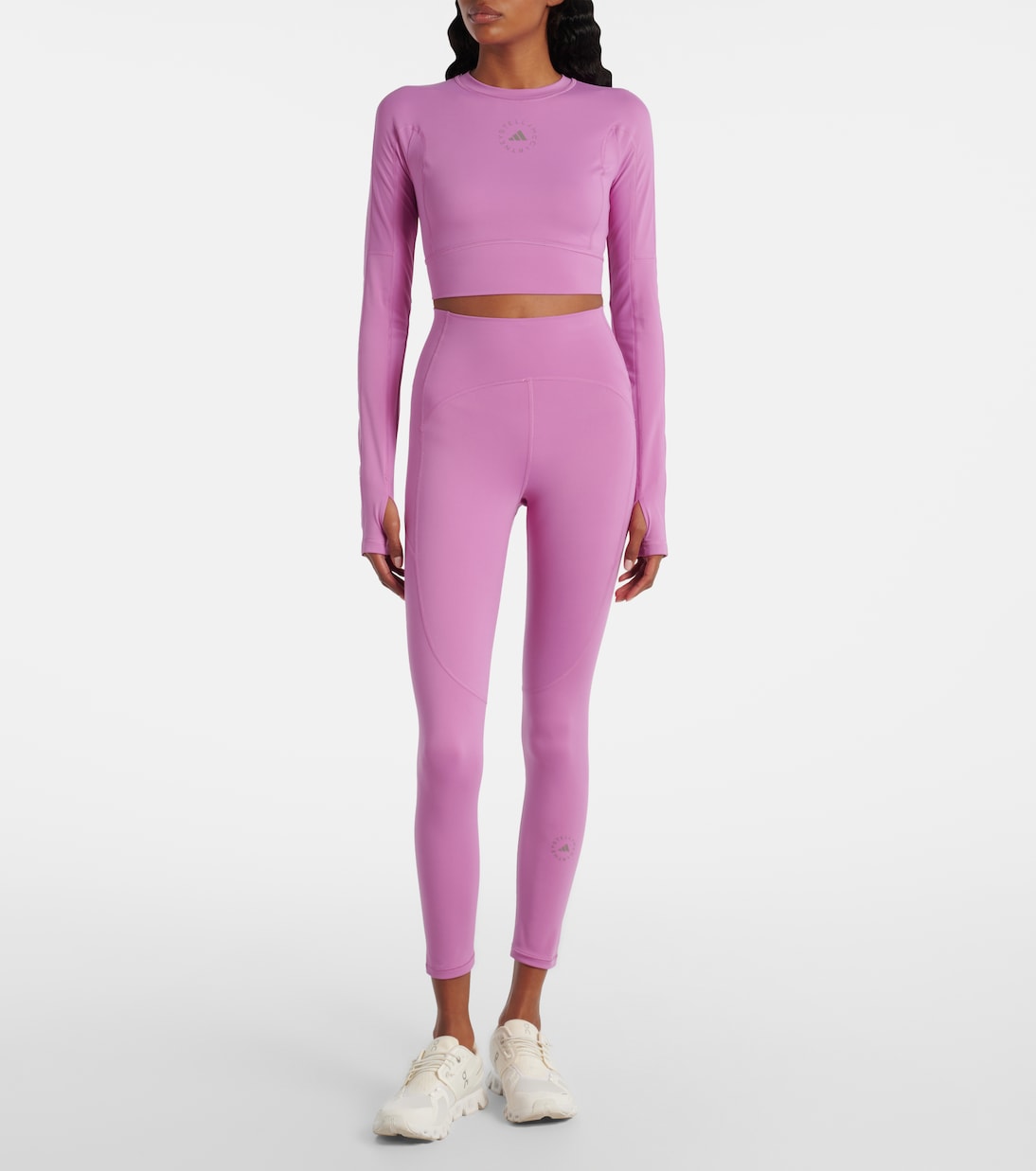 Леггинсы TrueStrenght Adidas by Stella McCartney, Semi Pulse Lilac — фото 2
