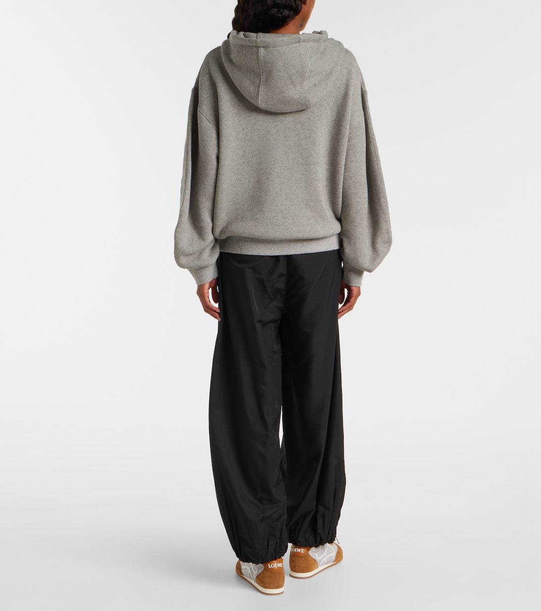 Толстовка Flamenco из хлопка и кашемира Loewe, серый — фото 3