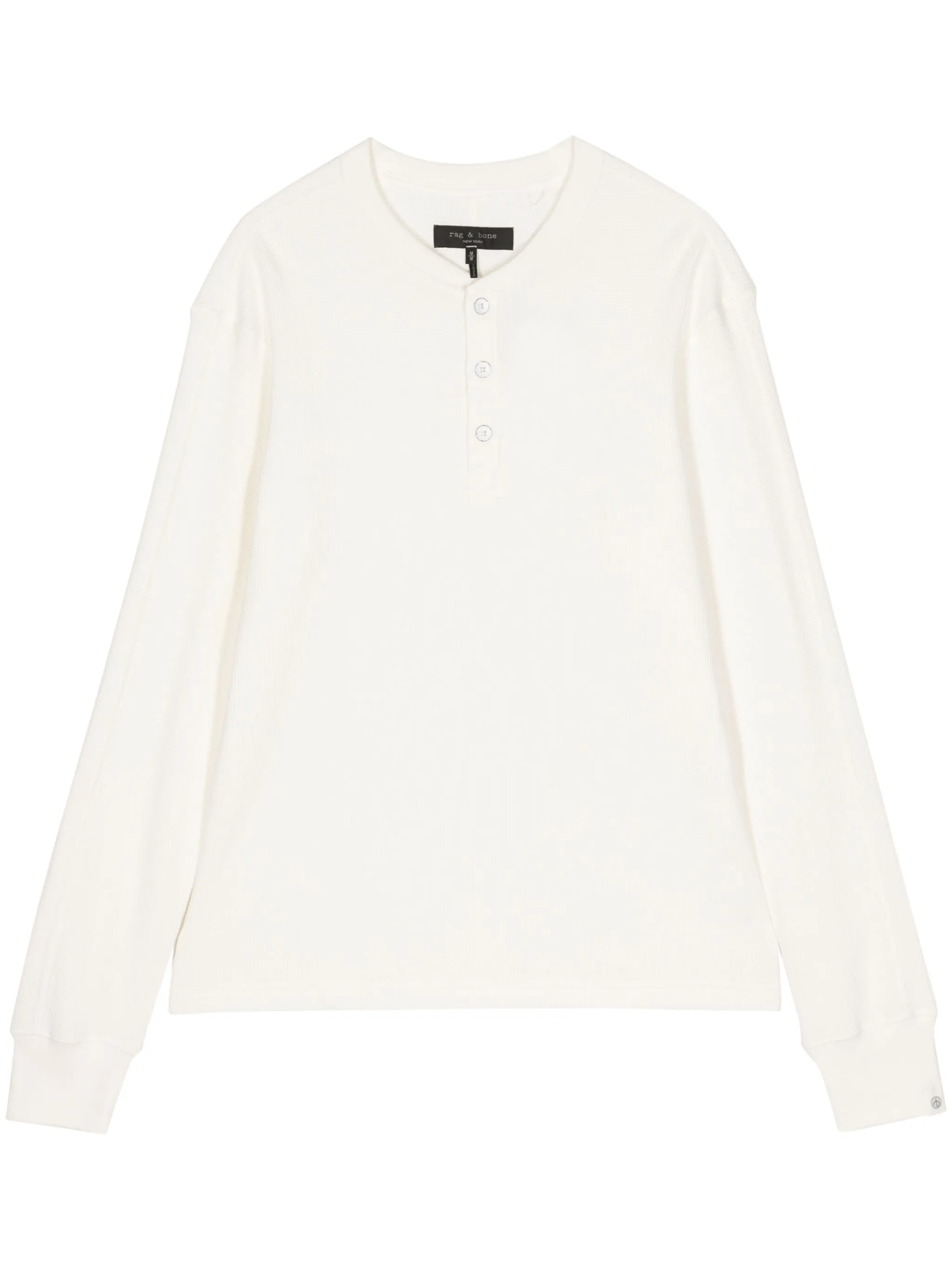 

Фактурная футболка с длинными рукавами Rag & Bone, белый