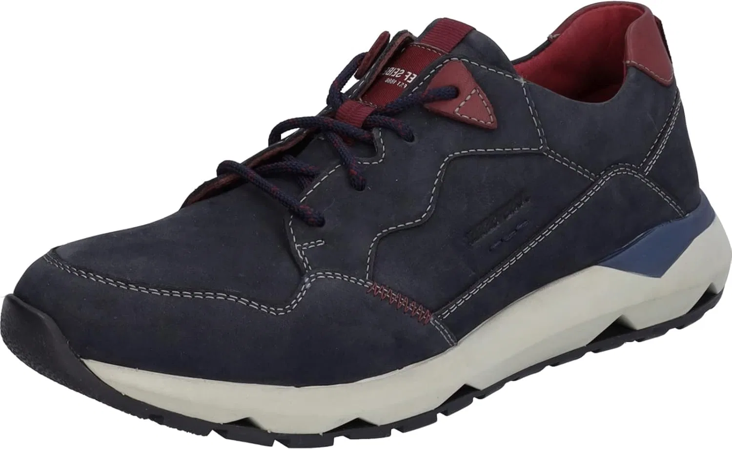 Мужские низкие кроссовки Josef Seibel Jeremiah 07, ширина G (стандартная), сменная стелька, Blue Indigo Combi