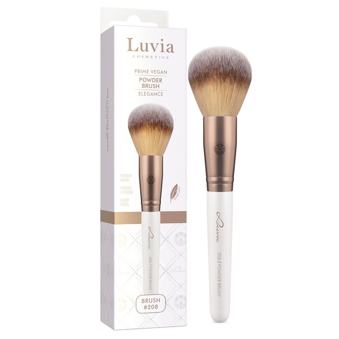 Кисть для пудры 208 // powder brush - prime vegan elegance Luvia, количество 1 шт. — фото 3