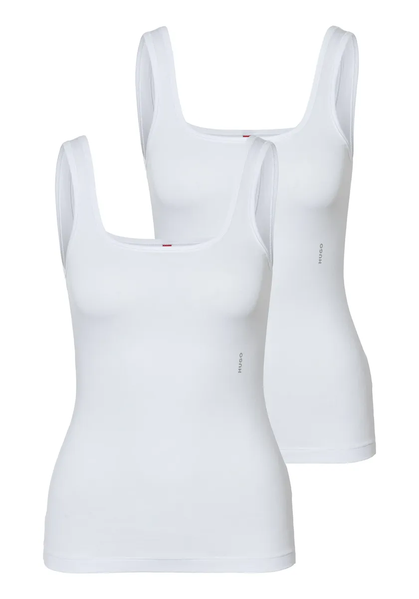 

Майка HUGO Underwear "TWIN VEST" (2 шт. в упаковке), с вертикальным логотипом, белый