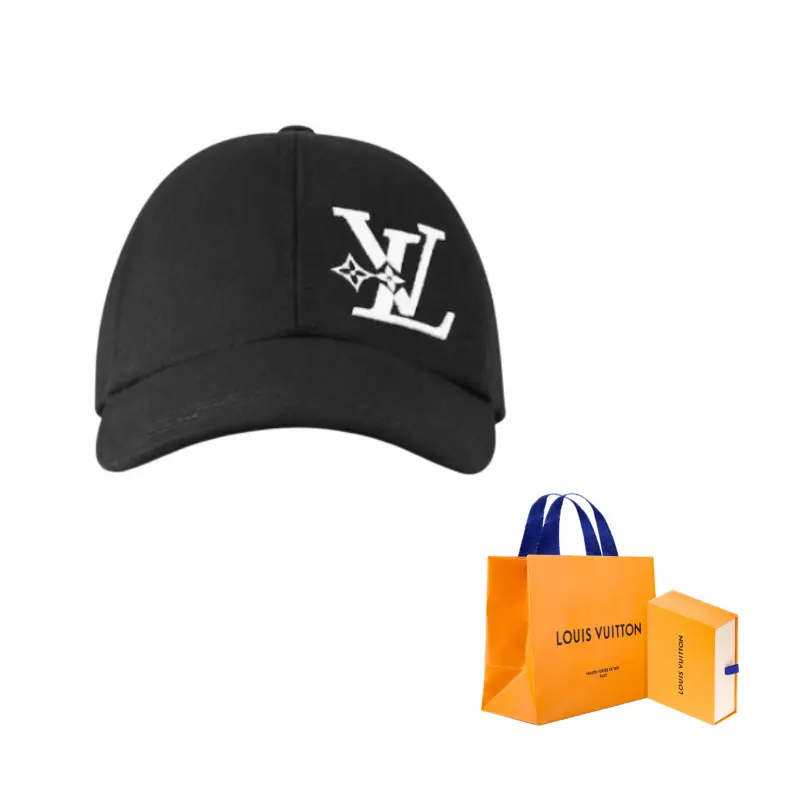 

Louis Vuitton Мужская хлопковая бейсболка, черный/синий/серый
