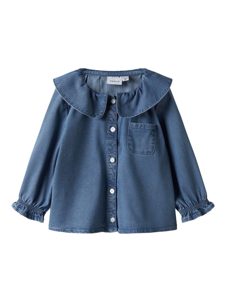 

Name it Рубашка из джинсовой ткани среднего синего цвета