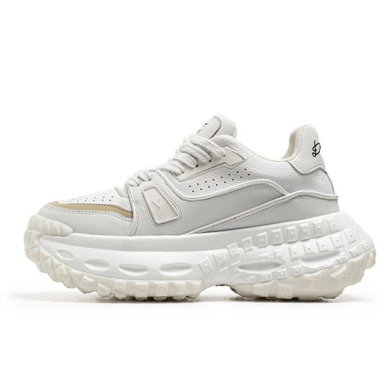 

Boogie Bear Амортизирующие, износостойкие, дышащие, легкие, увеличивающие рост низкие кеды мужские белые, цвет White