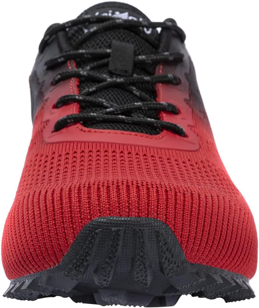 

Мужские модные кроссовки Легкие дышащие прогулочные туфли Теннисные кроссовки для кросс-тренинга Нескользящие кроссовки для бега по пересеченной местности Ikunka, черный