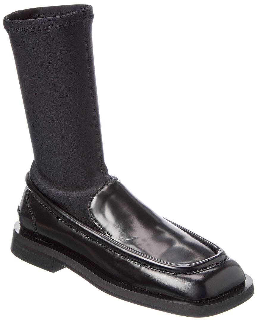 Лоферы из атласа и кожи Proenza Schouler, черный