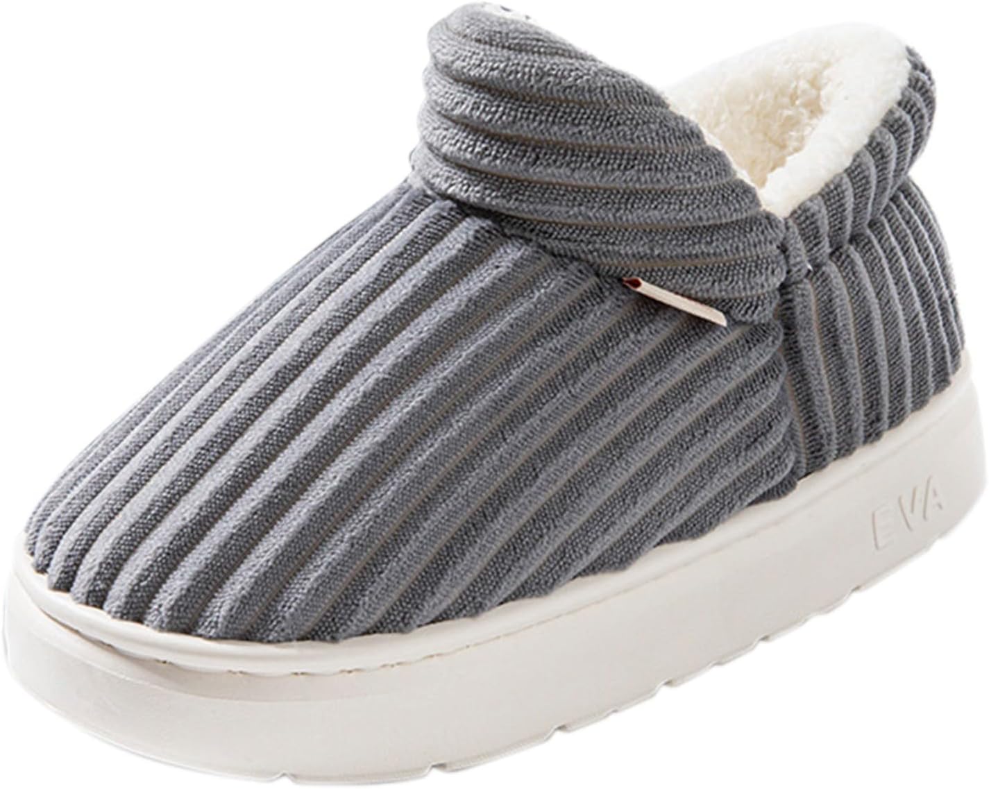 

Домашние тапочки Pluffi для женщин и мужчин, мягкие, теплые, с толстой подошвой, противоскользящие, уютные, плюшевые Generic, серый