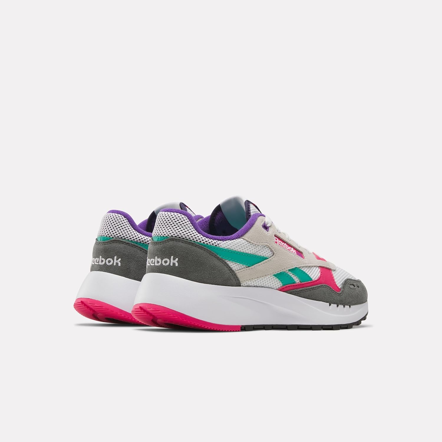 Мужские кроссовки Reebok Classic Leather 2400, розовый/серый — фото 3