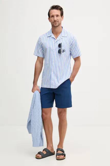 Рубашка из хлопка Summer Tommy Hilfiger, синий — фото 2