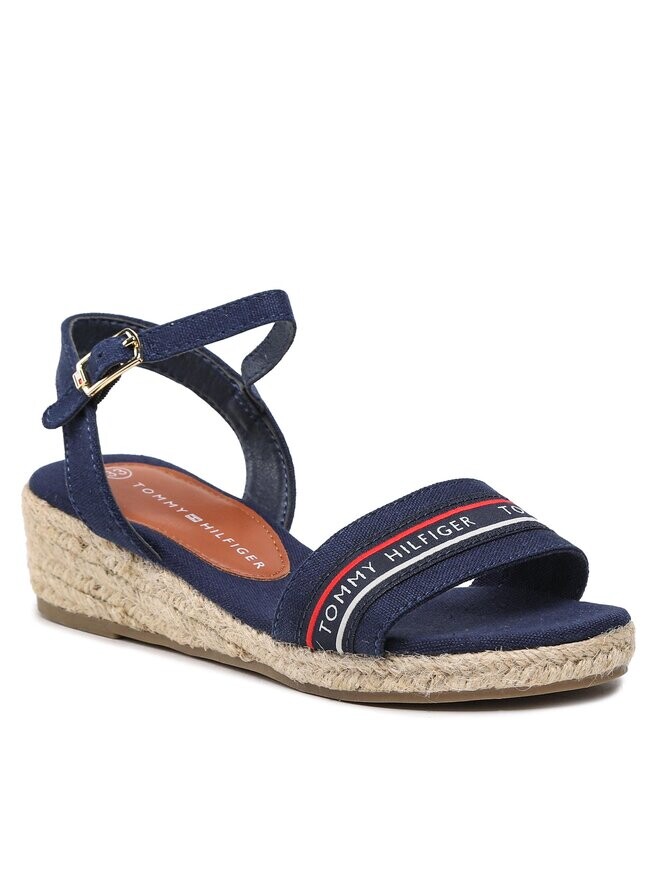 Эспадрильи Tommy Hilfiger Rope Wedge Sandal T3A7-32777-0048 M, темно-синий — фото 2